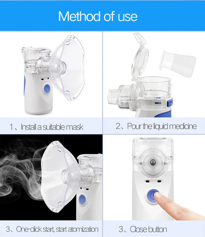 Portable Ultrasonic Rechargeable Mesh Nebulizer Machine
