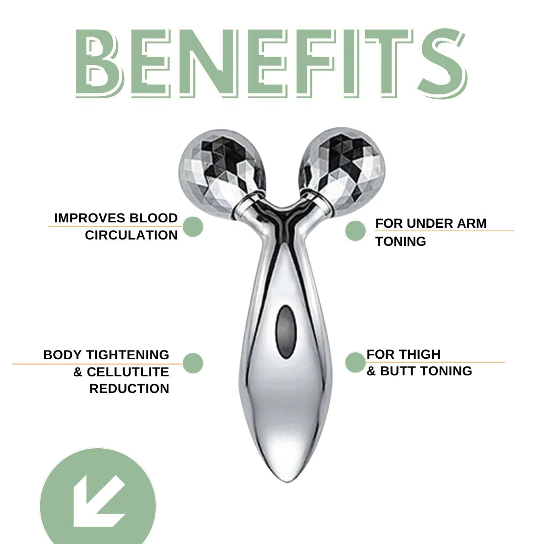 3D Y-Shape Face Body Derma Roller