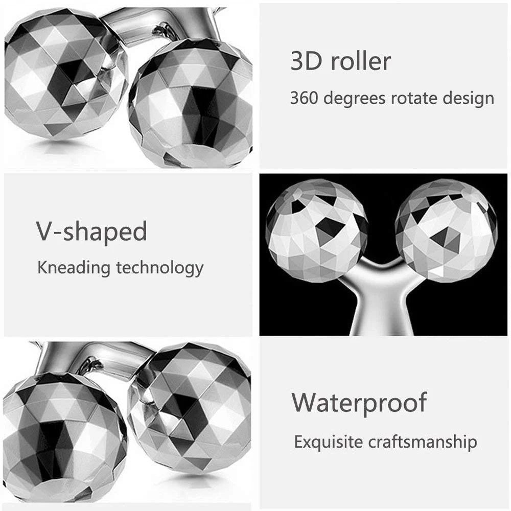 ABS Mini Long 3D Y Shape 360 Rotate Face Small Roller