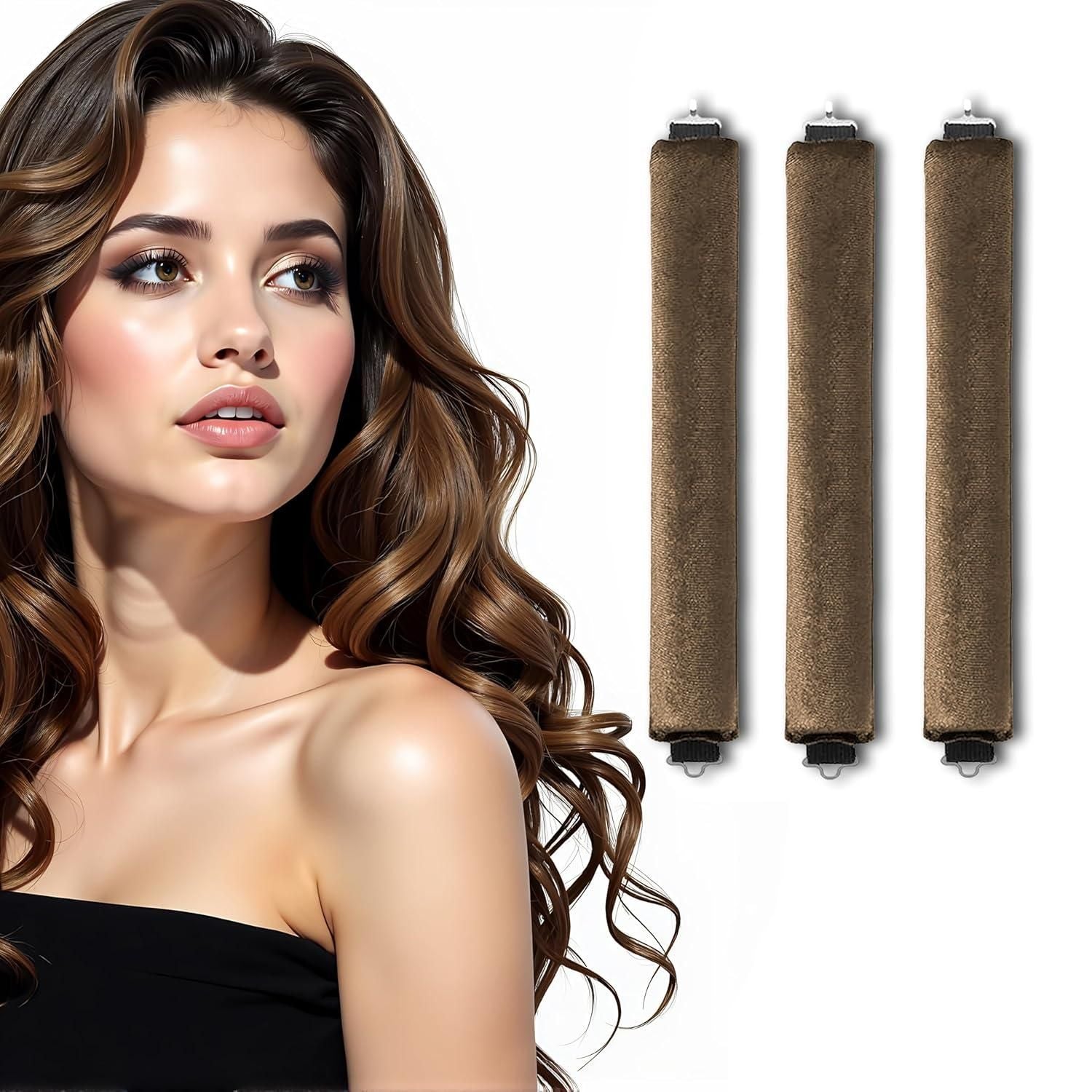 Heatless Curling Rods with Hooks (Pack of 3) β Homecos